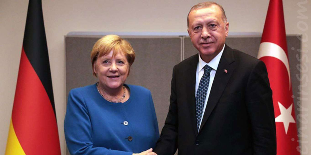 Cumhurbaşkanı Erdoğan, Almanya Başbakanı Merkel ile görüştü