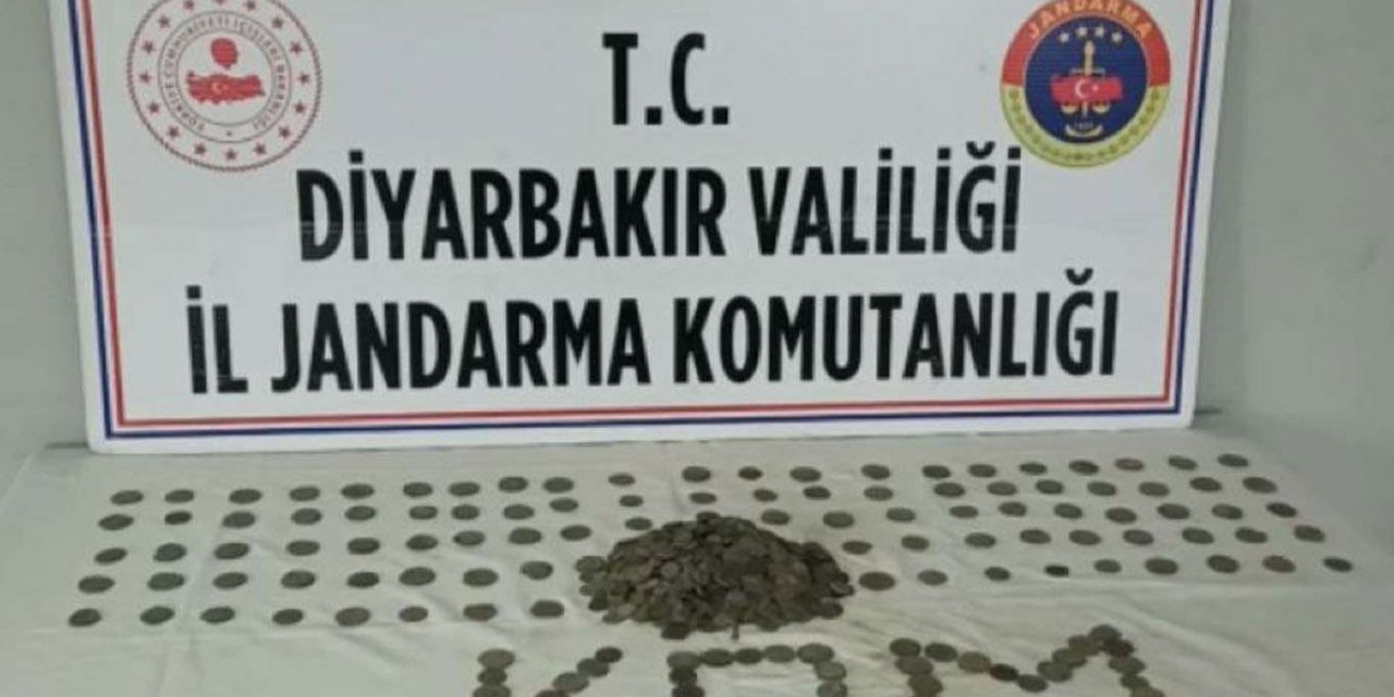 Çınar'da bronz sikkeler ele geçirildi