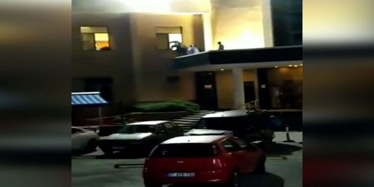 Gaziantep’teki hastane yangınında yaşanan panik kameralara yansıdı