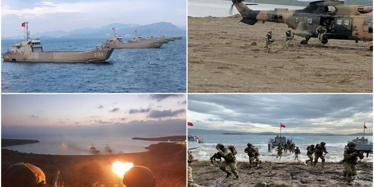 İzmir Körfezi'nde 5 gündür süren Amfibi Hazırlık Eğitimleri sona erdi