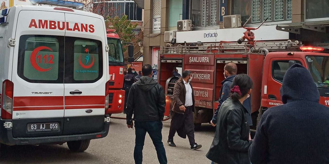 Siverek EMBA İş Merkezinde iş merkezinde yangın çıktı
