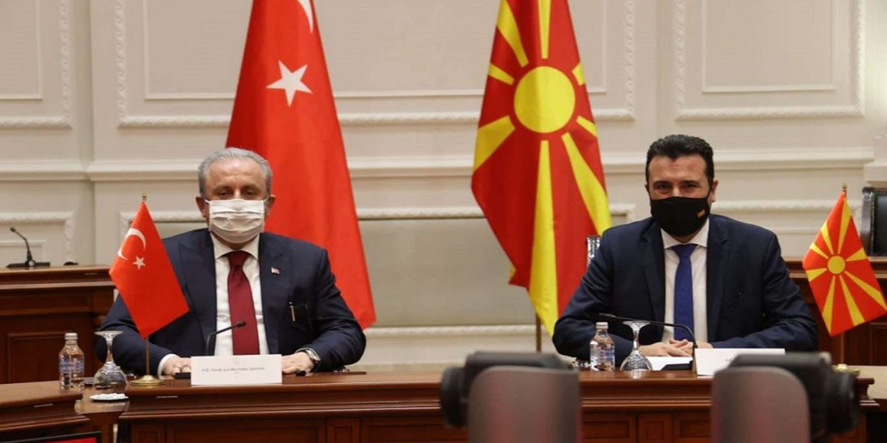 TBMM Başkanı Şentop, Kuzey Makedonya Başbakanı Zaev ile görüştü