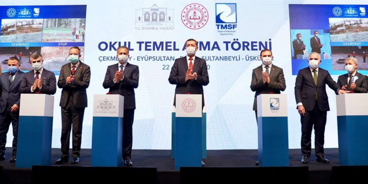TMSF ile İstanbul'da yapılacak 6 okulun temeli atıldı