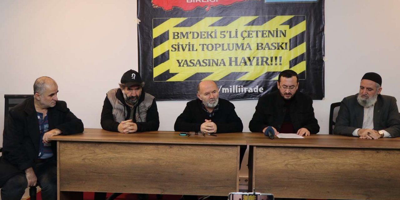 Dernek ve vakıfları sıkı denetim altına alan yasa tasarısı iptal edilmeli