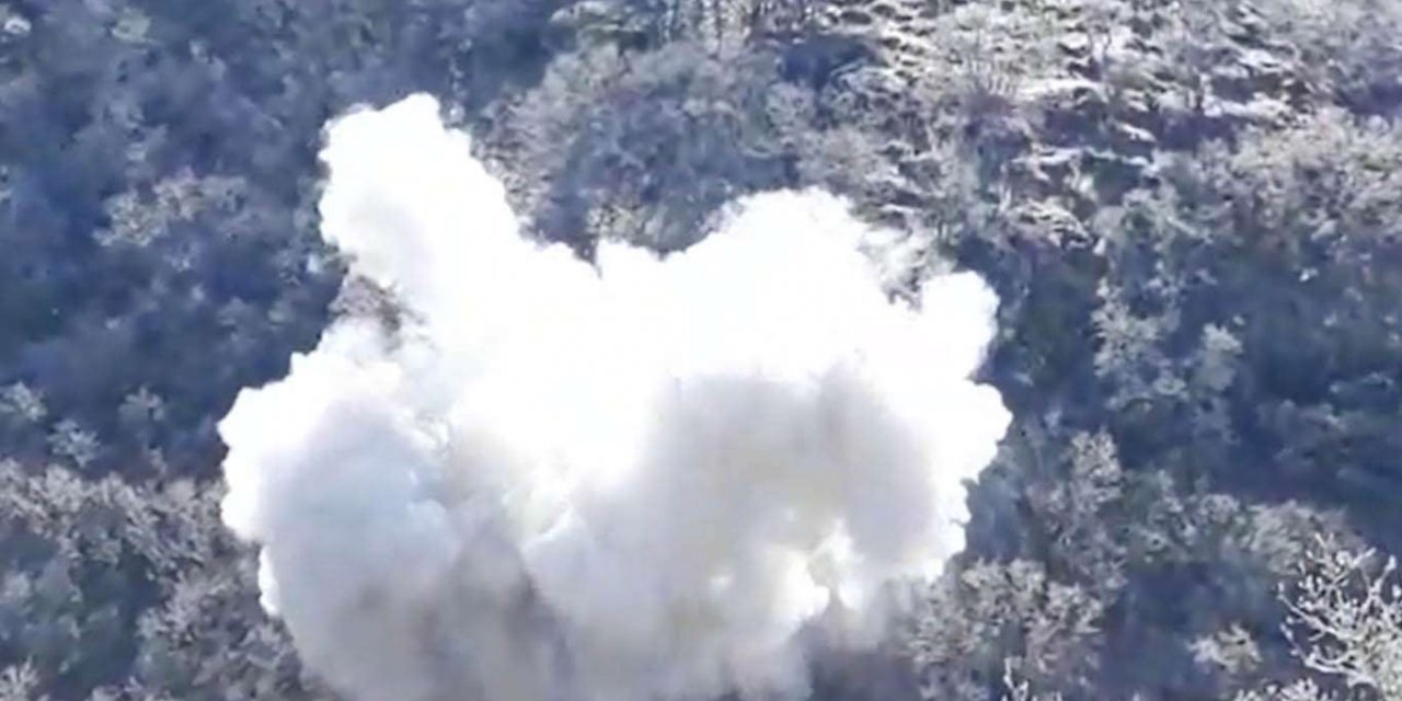 Mardin’de sığınakta ele geçirilen roketatar mühimmatları imha edildi