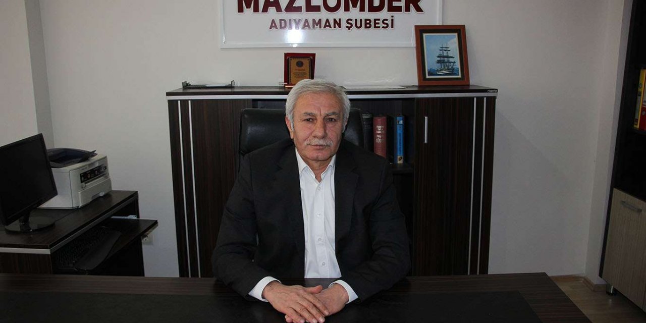 MAZLUMDER Adıyaman Şubesi STK'ları hedef alan yasa hakkında açıklama