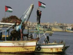 Gazzeli balıkçılardan ambargo protestosu