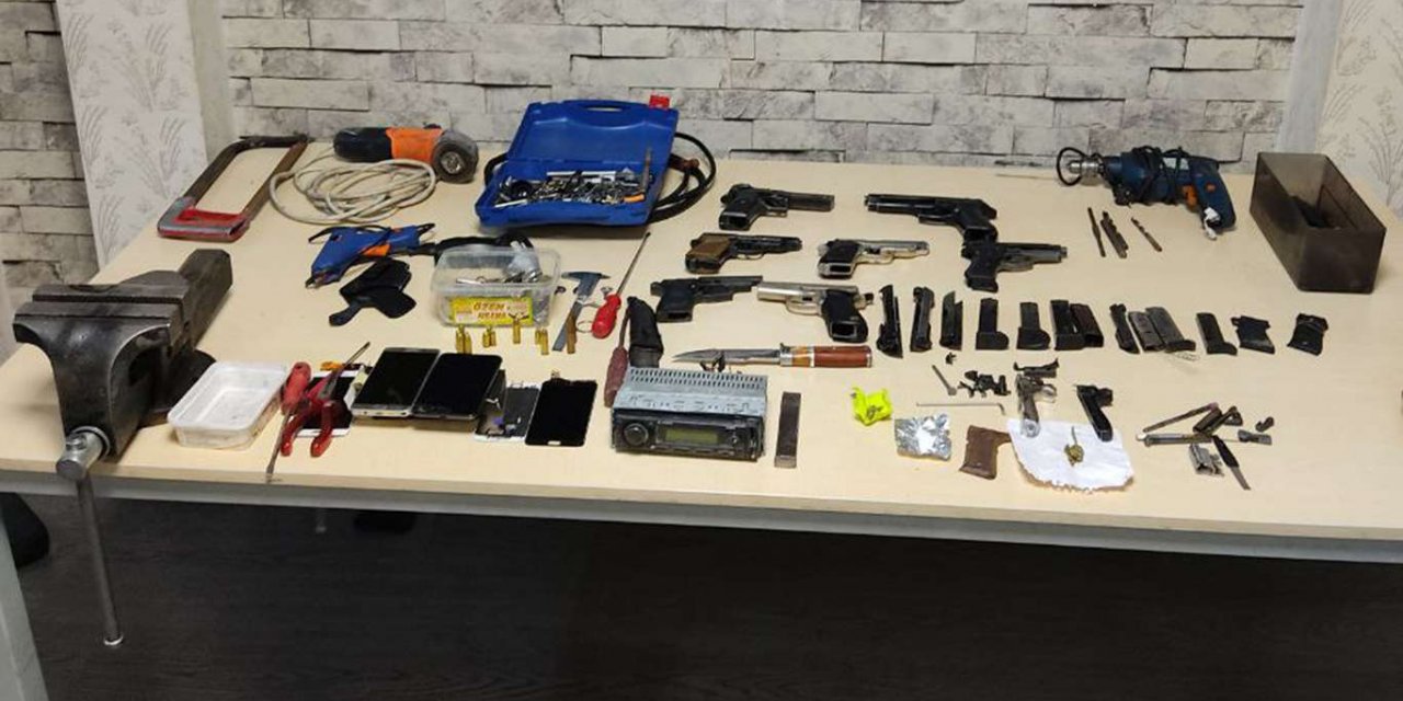 Gaziantep'te evini silah atölyesine çeviren şüpheli yakalandı