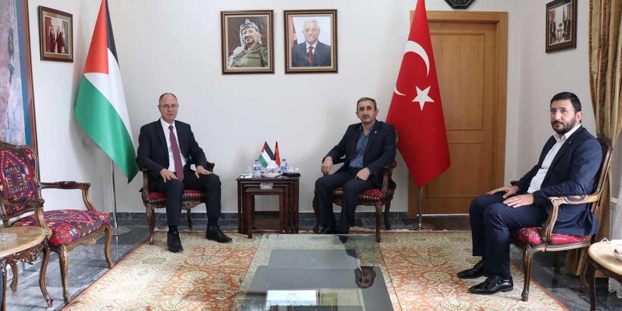 HÜDA PAR’dan Filistin Büyükelçiliğine ziyaret