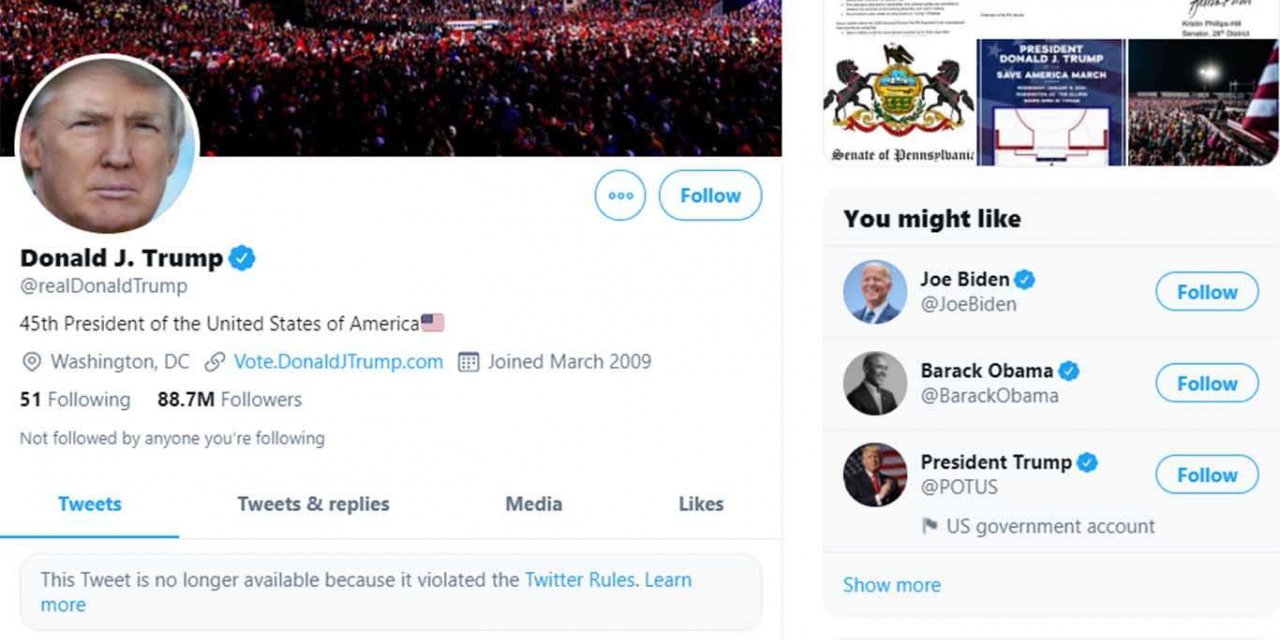 Twitter, Facebook ve Instagram'dan ABD Başkanı Trump'ı engelleme kararı