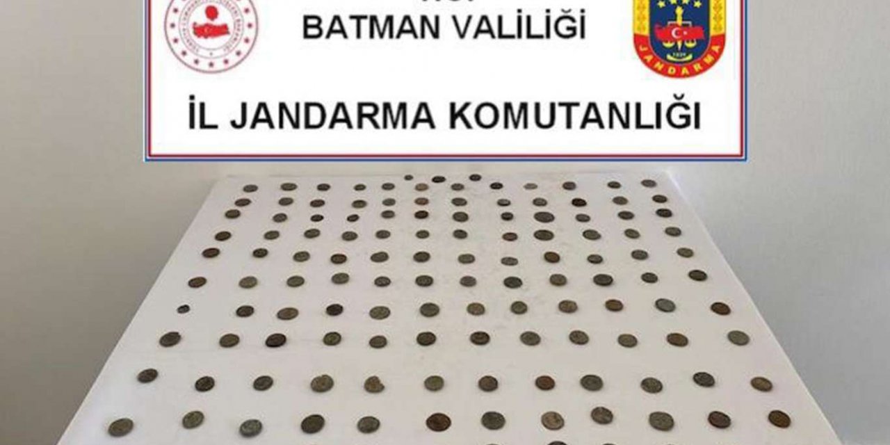 Batman’da 135 tarihi sikke ele geçirildi