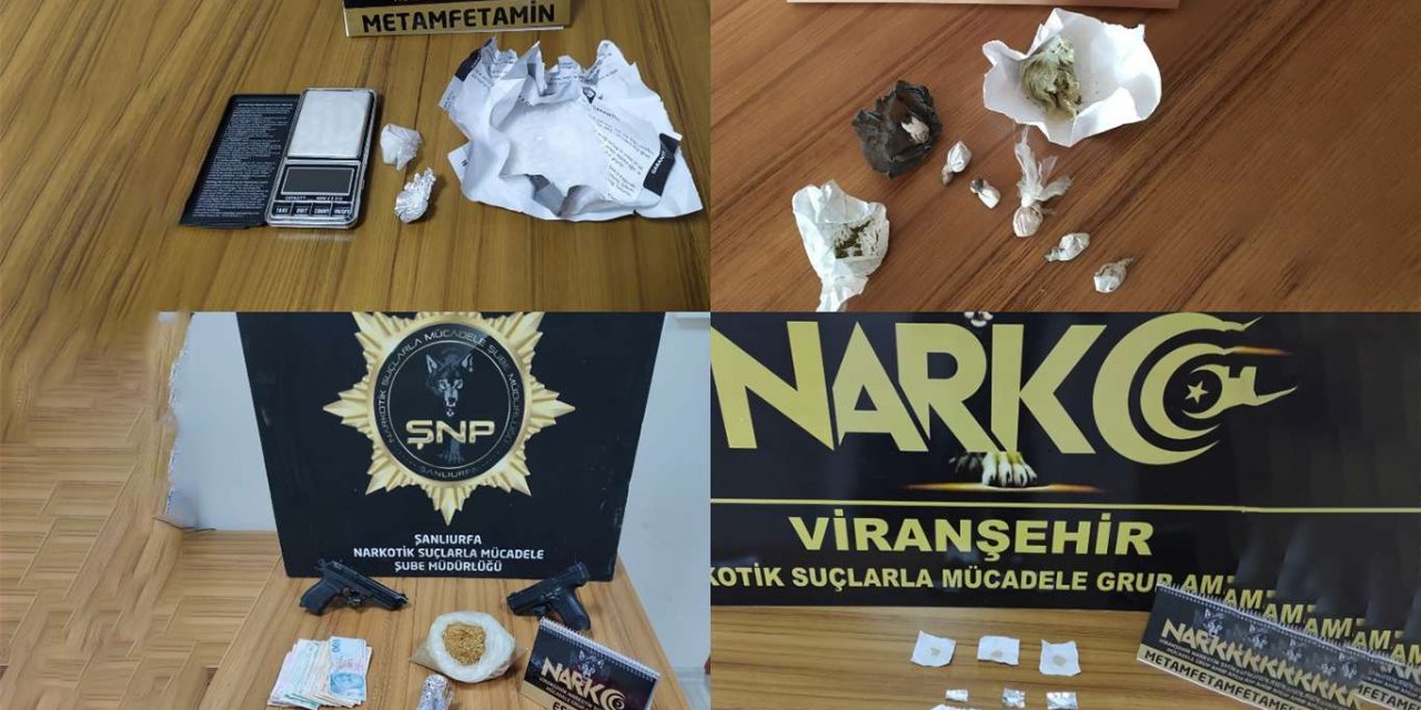 Viranşehir'de zehir tacirlerine operasyon: 10 gözaltı
