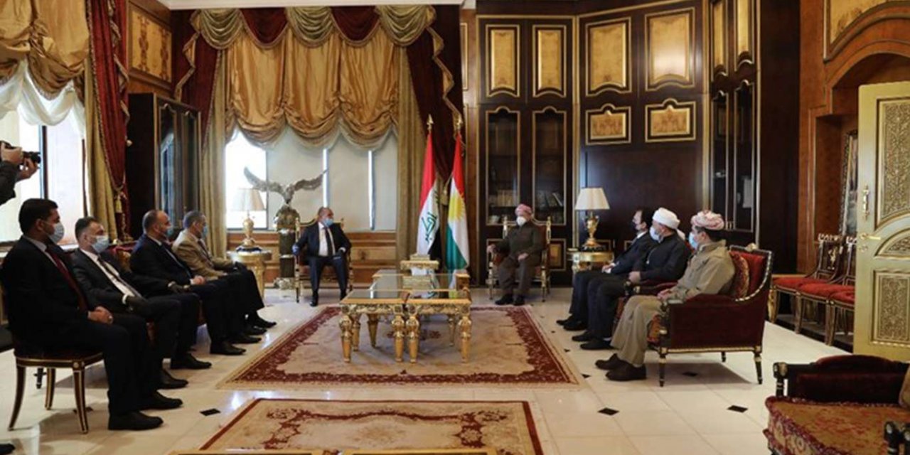 Mesûd Barzanî pêşwaziya Serokê Weqfa Sunnî kir