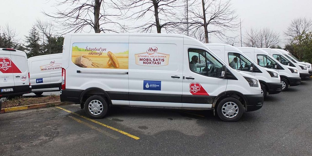İstanbul’da 40 farklı yerde mobil ekmek büfesi kuruldu
