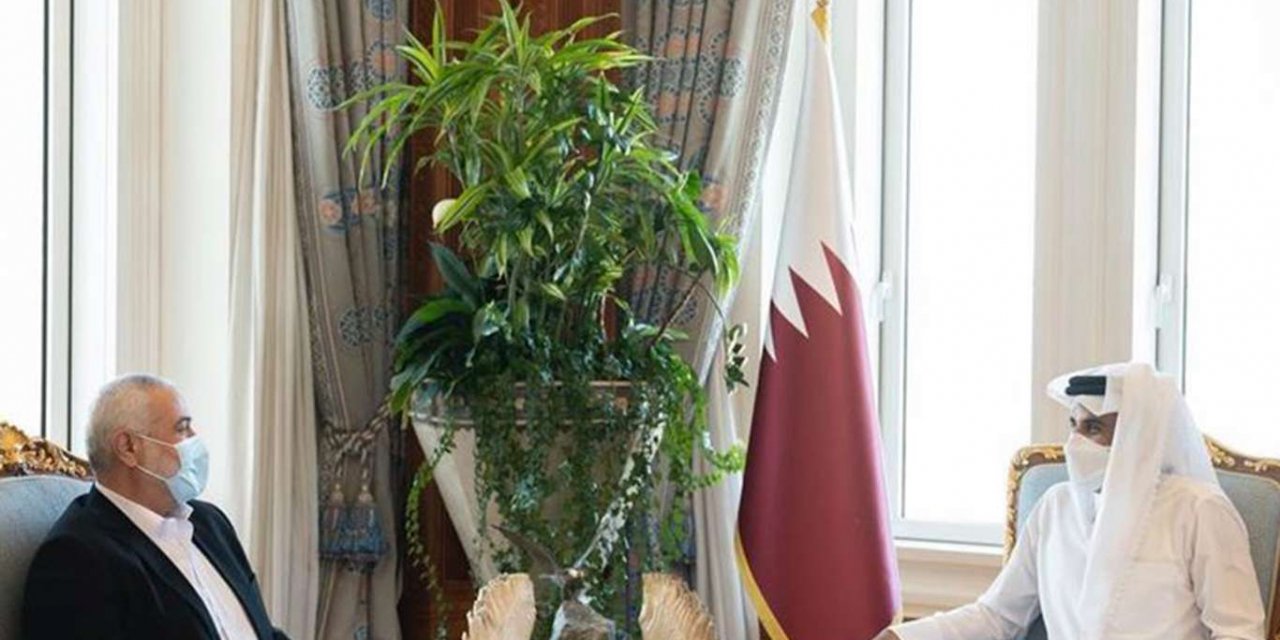 İsmail Heniyye, Katar Emiri Âl Sâni ile Filistin’deki gelişmeleri görüştü