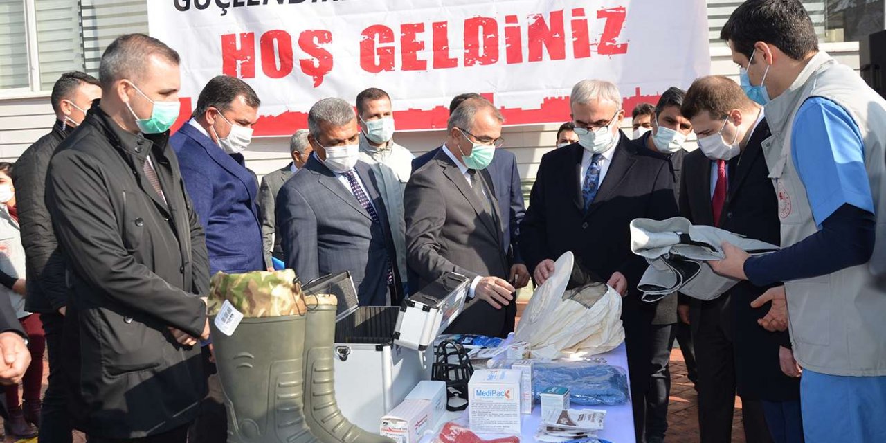 Veteriner hekimlere malzeme desteği sağlandı