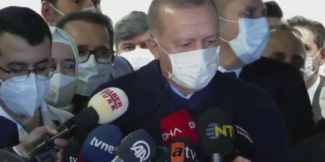 Cumhurbaşkanı Erdoğan,vurduğu aşının ardından açıklama yaptı
