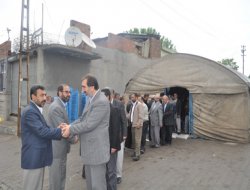 Hür Dava Partisi Heyeti Altsoy`un Taziyesinde