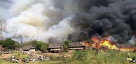 Myanmar'da Müslümanları yaktılar