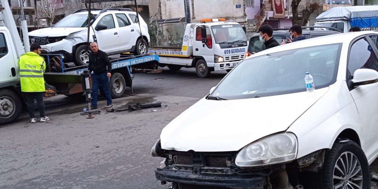 Batman’da maddi hasarlı kaza