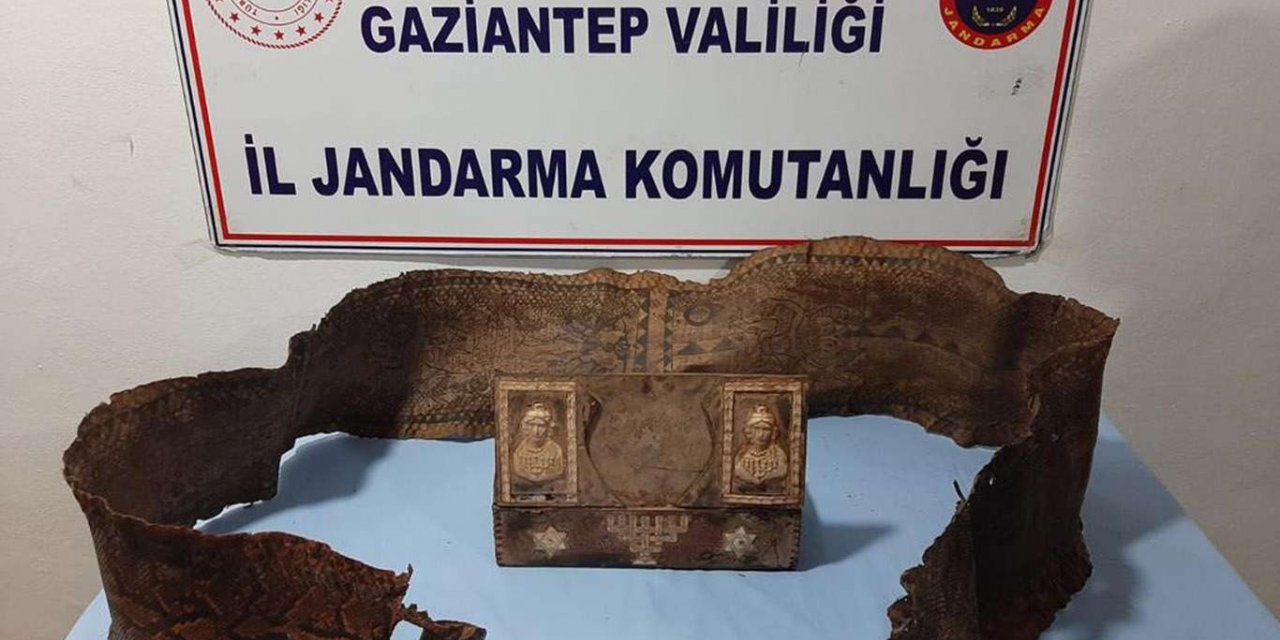 Üzerinde İbranice yazılar bulunan piton yılanı derisi ele geçirildi