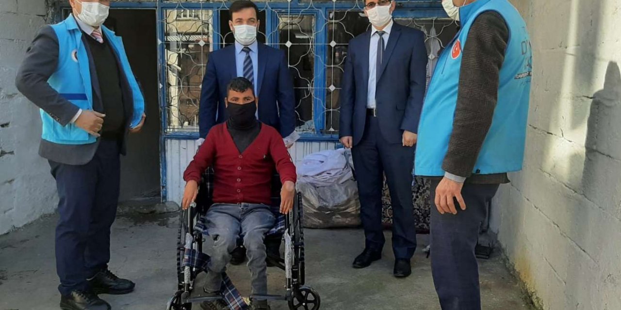 Adıyaman Müftülüğü bedensel engelli vatandaşlara sahip çıkmaya devam ediyor