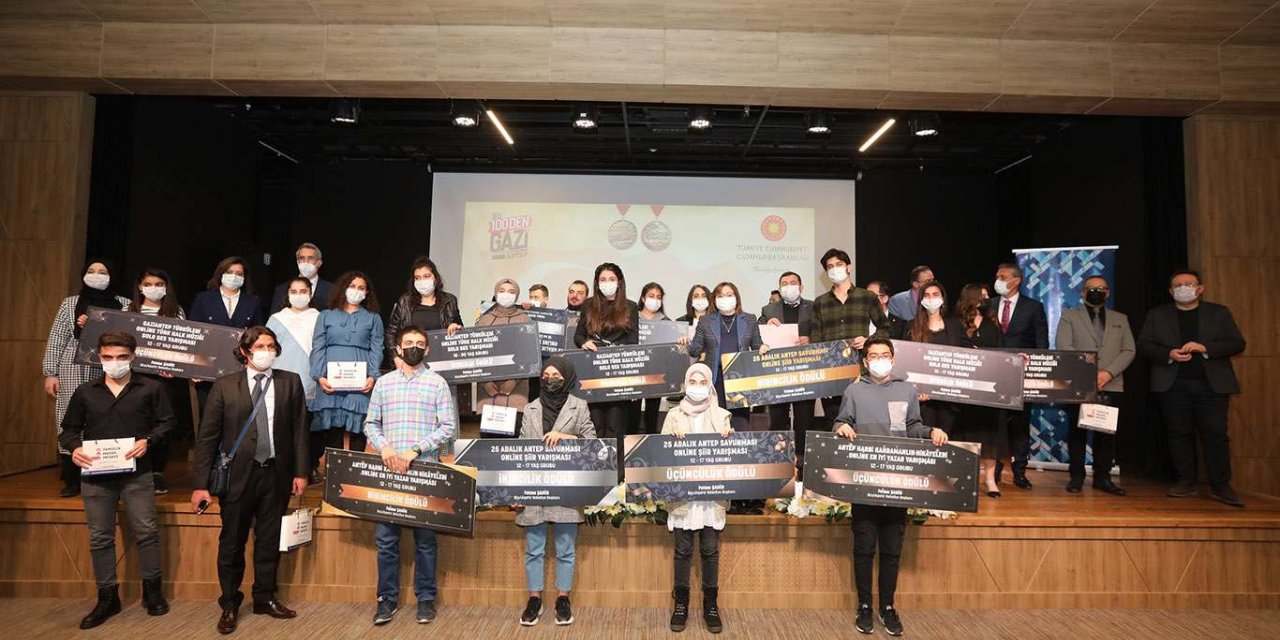 Gaziantep’in Kurtuluşu'nu konu alan yarışmada dereceye girenler ödüllendirildi