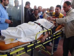 Otomobilin çarptığı yaşlı kadın ağır yaralandı