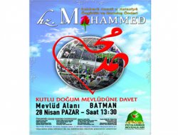 Batman'daki Kutlu Doğum etkinliğinin program akışı