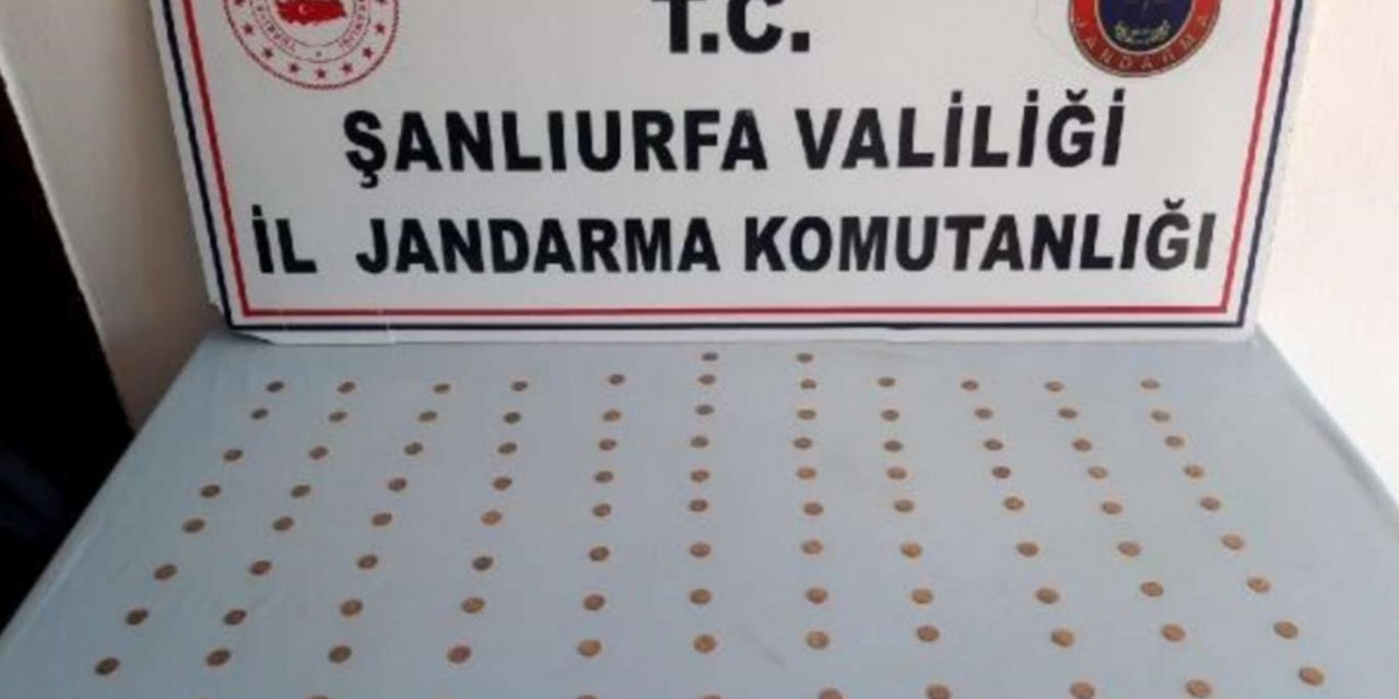 Şanlıurfa'da 110 altın sikke ele geçirildi