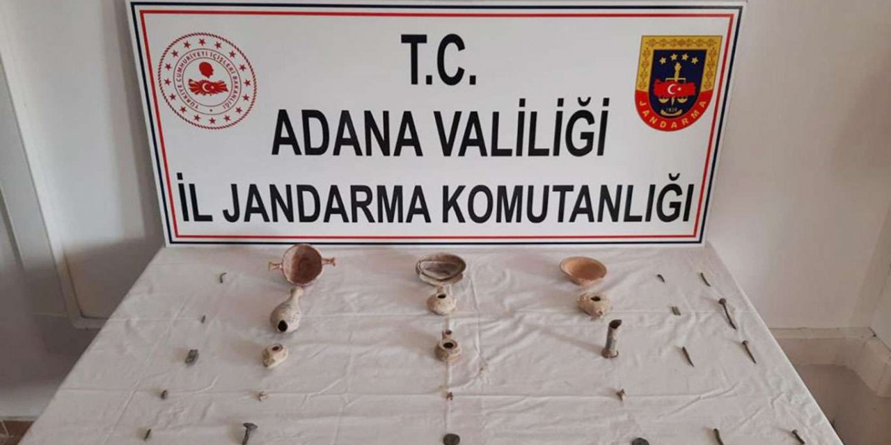 Adana'da tarihi eser kaçakçılığı operasyonu: 2 gözaltı