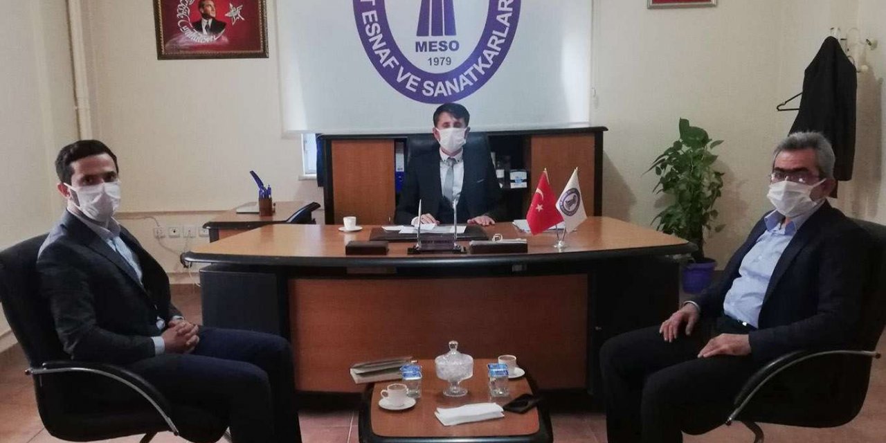 HÜDA PAR Midyat İlçe Başkanlığından Esnaf ve Sanatkârlar Odasına ziyaret