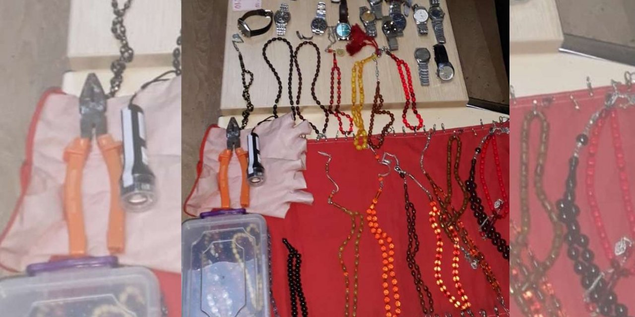 Onlarca suç kaydı bulunan zanlı son girdiği dükkândan çaldıkları ile yakalandı