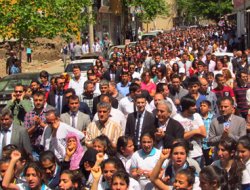 Öğretmenler "Şiddete Hayır" dedi