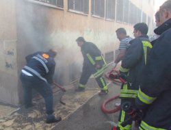 Siverek İsmet Paşa İlköğretim okulunda yangın