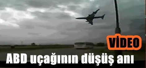 ABD uçağının düşüş anı