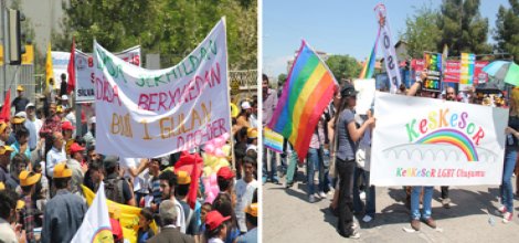 Diyarbakır'daki 1 Mayıs kutlamasında ilginç buluşma