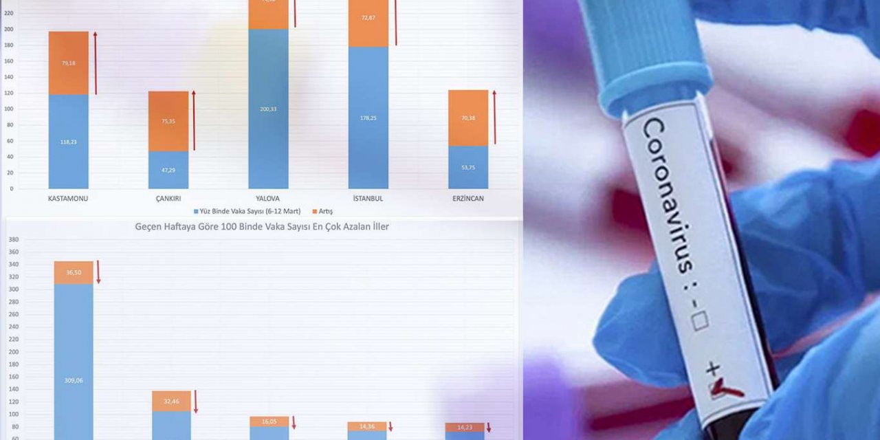 Vaka sayısı en çok artan ve azalan iller açıklandı