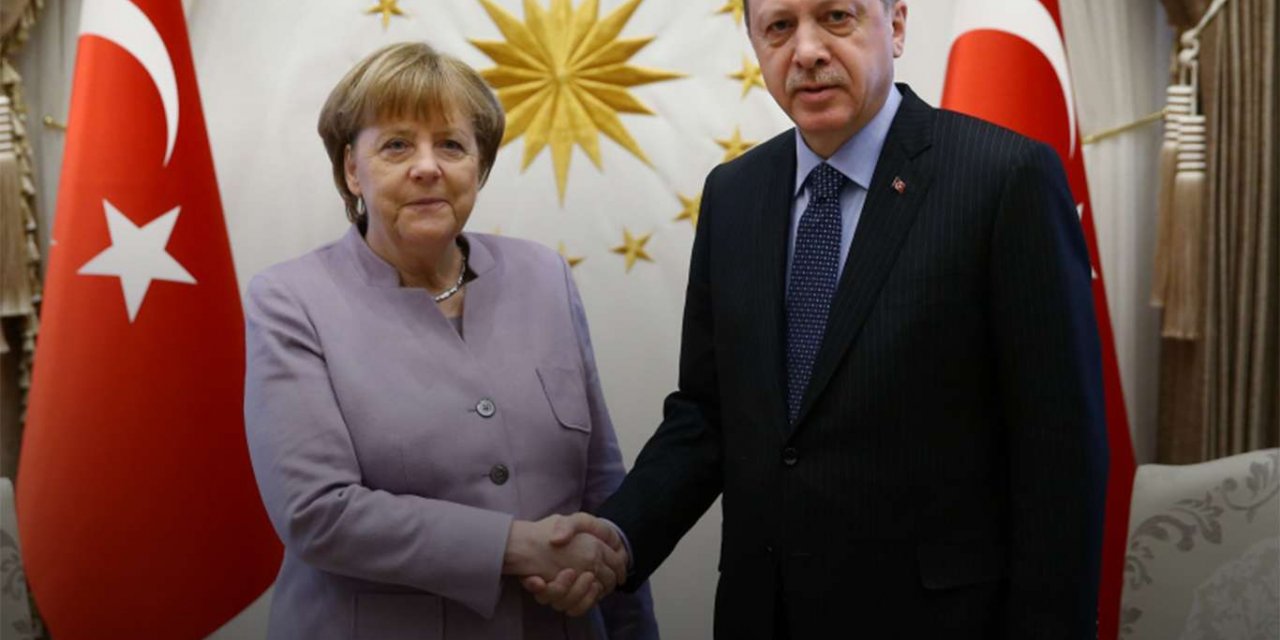 Cumhurbaşkanı Erdoğan Almanya Başbakanı Angela Merkel ile görüştü