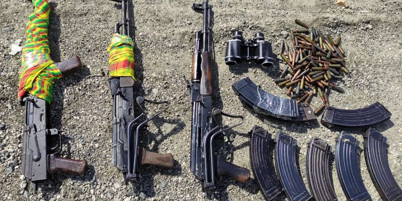 Van'da PKK'ye ait silah ve mühimmat ele geçirildi