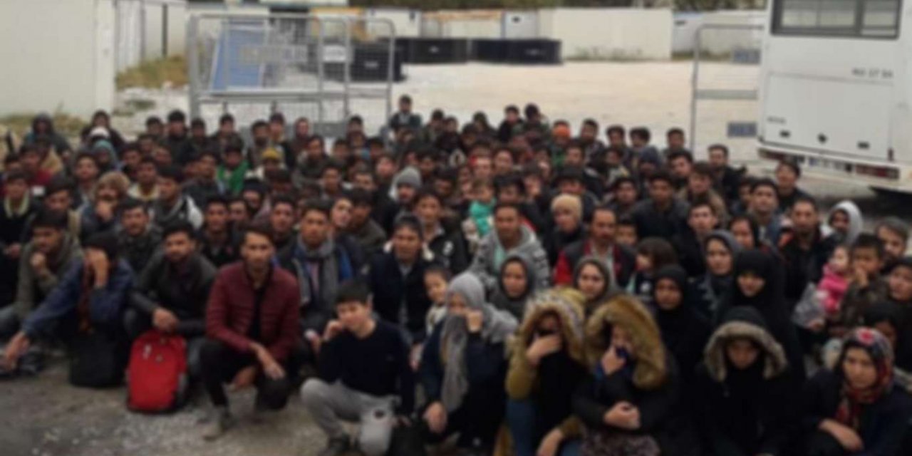 Şüphe üzeri durdurulan tırda 218 kaçak göçmen yakalandı