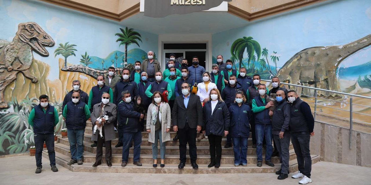 Gaziantep Hayvanat Bahçesi’nin yeni sakinleri tanıtıldı