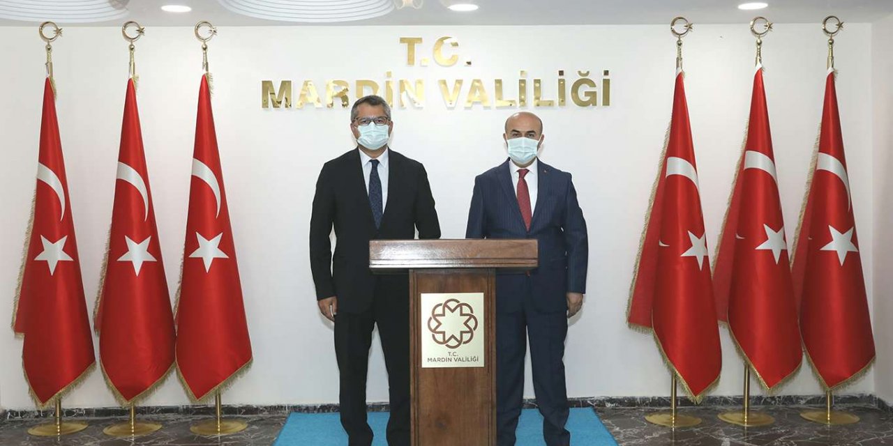 Azerbaycan Ankara Büyükelçisi Hazar İbrahim’den Mardin Valisi Demirtaş’a ziyaret