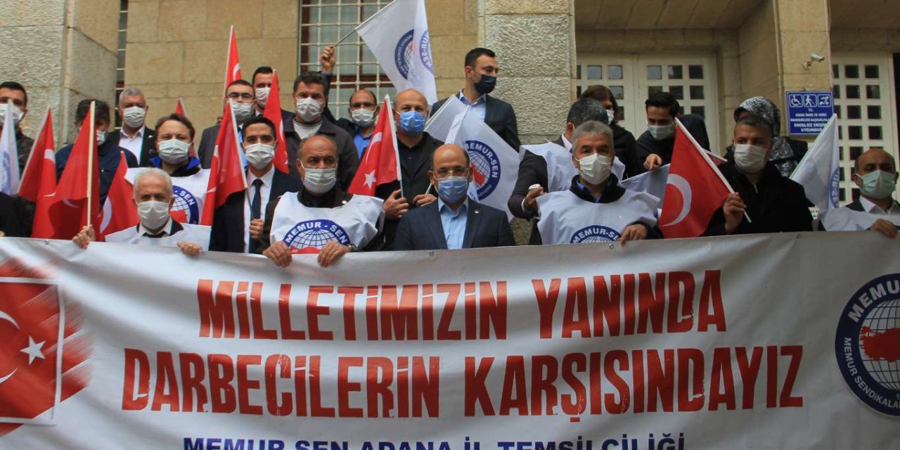 Memur-Sen Adana İl Temsilciliğinden vesayetçi amiraller hakkında suç duyurusu