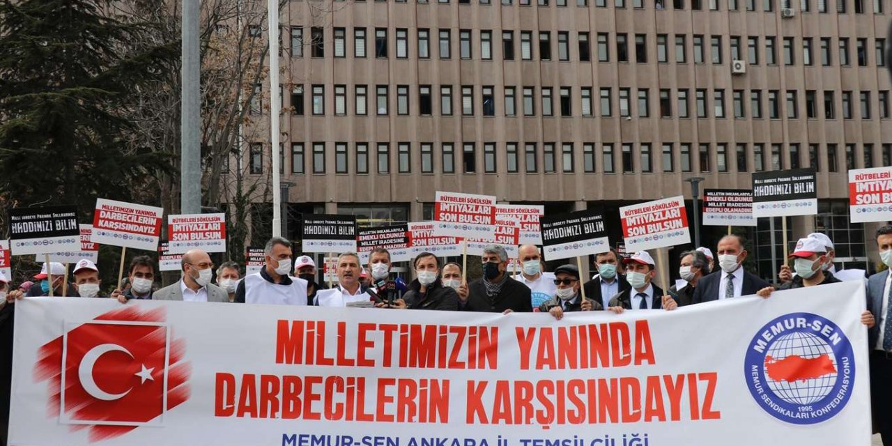 Memur-Sen'den 81 ilde emekli amirallerin bildirisine suç duyurusu