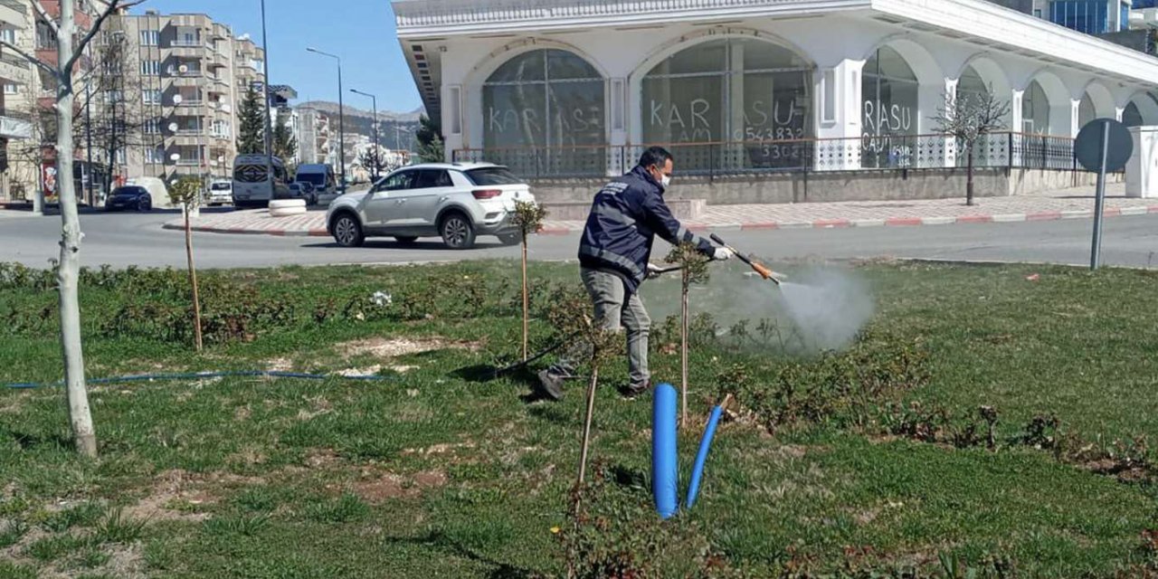 Adıyaman'da haşereyle mücadele kapsamında ilaçlama yapıldı