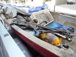 Zıpkınla kaçak balık avına suçüstü