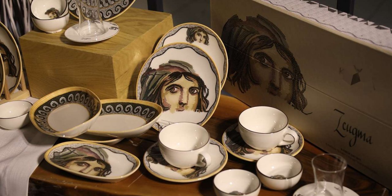 Zeugma motifleri sofra takımlarını süsleyecek