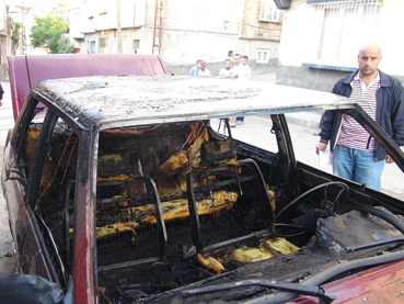 Çok sayıda araç kundaklandı