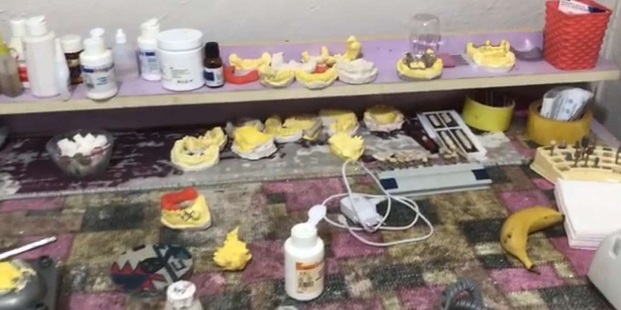 Van'da ruhsatsız diş kliniğine operasyon